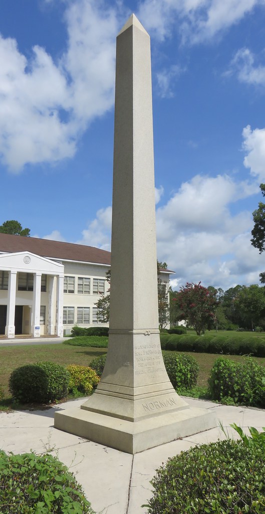 Hon. J.B. Norman, Jr. Monument at Old Norman College (Norm… Flickr