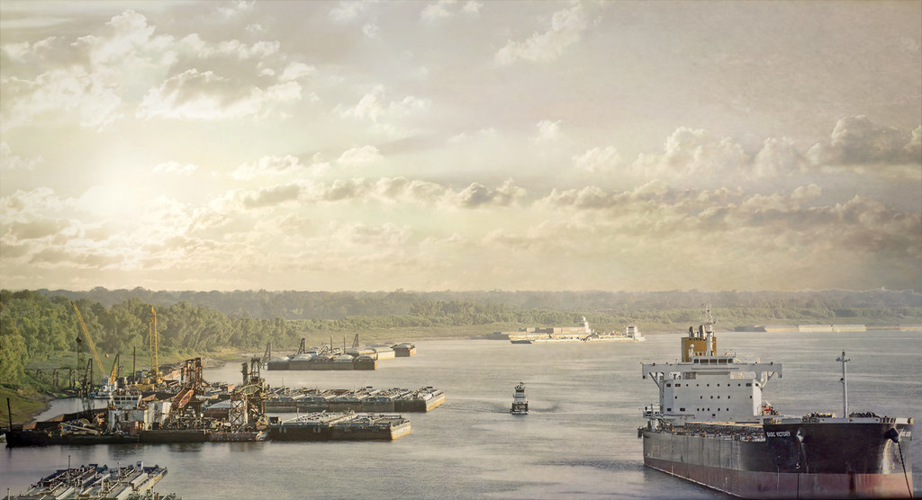 on the river Mississippi River at Baton Rouge La. Gary Jones Flickr