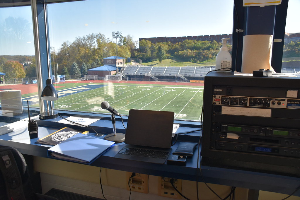 Office For The Day My spot in the press box as announcer f… Flickr