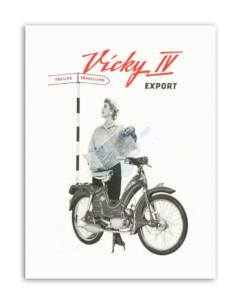 1957 Victoria Vicky IV Export Poster From www.ebay.co.uk/i… Flickr