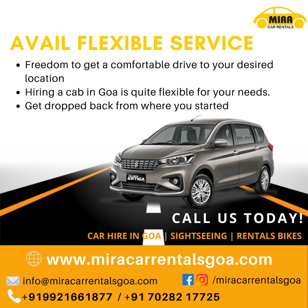 Book now! Car hire in Goa mira car rental