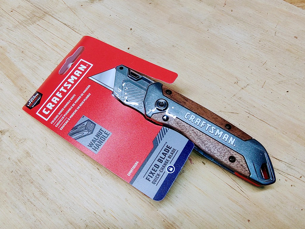 Craftsman Folding Utility Knife with Walnut Handle Flickr
