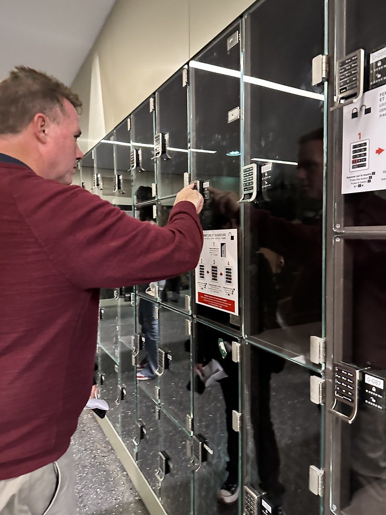 They actually had a full size locker room for backpacks, c… Flickr