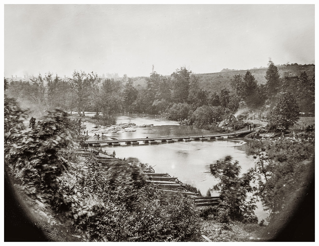 Jericho Mills, Va. Canvas pontoon bridge across the North … Flickr