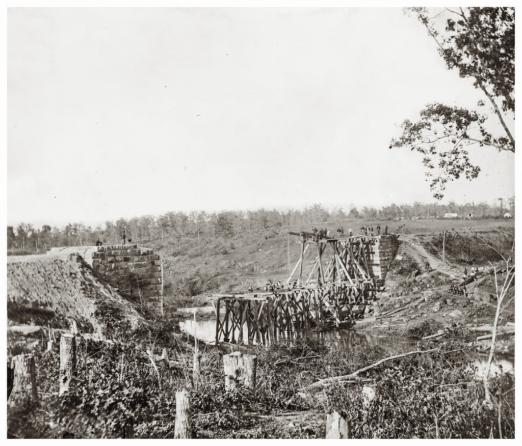 Catlett's Station, Va. (vicinity). Federal soldiers rebuil… Flickr