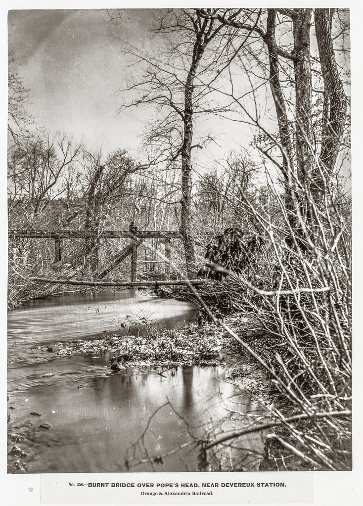 Burnt bridge over Pope's Head, near Devereux Station, Oran… Flickr