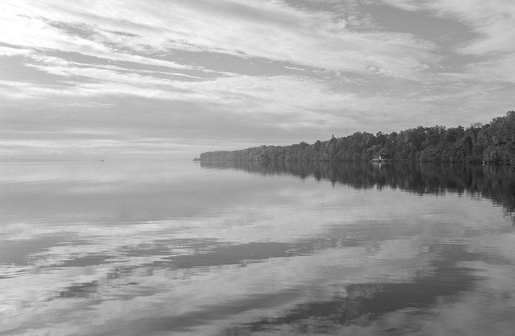 Calm, Hazy Day on Seneca Lake If you enlarge this you can … Flickr