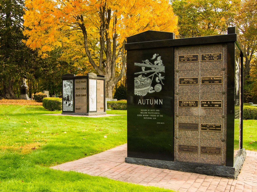Autumn 4season memorial in Laurel Hill Cemetery Bud Flickr