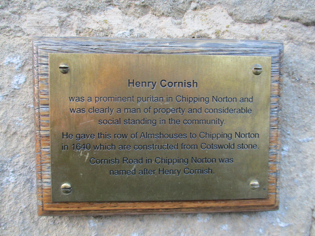 Chipping Norton Henry Cornish Plaque A prominent puritan. Tim