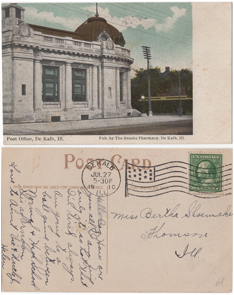DeKalb Post Office 1910 Image depicts Post Office, De… Flickr