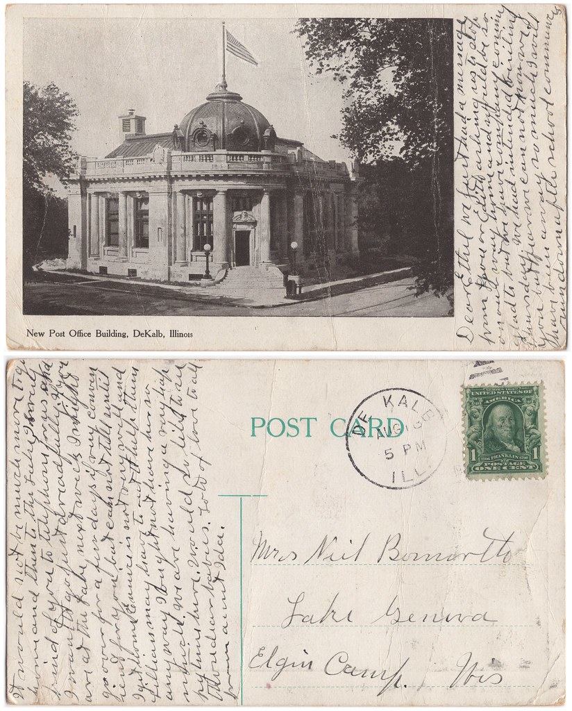 DeKalb Post Office Image depicts "New" Post Office Buil… Flickr