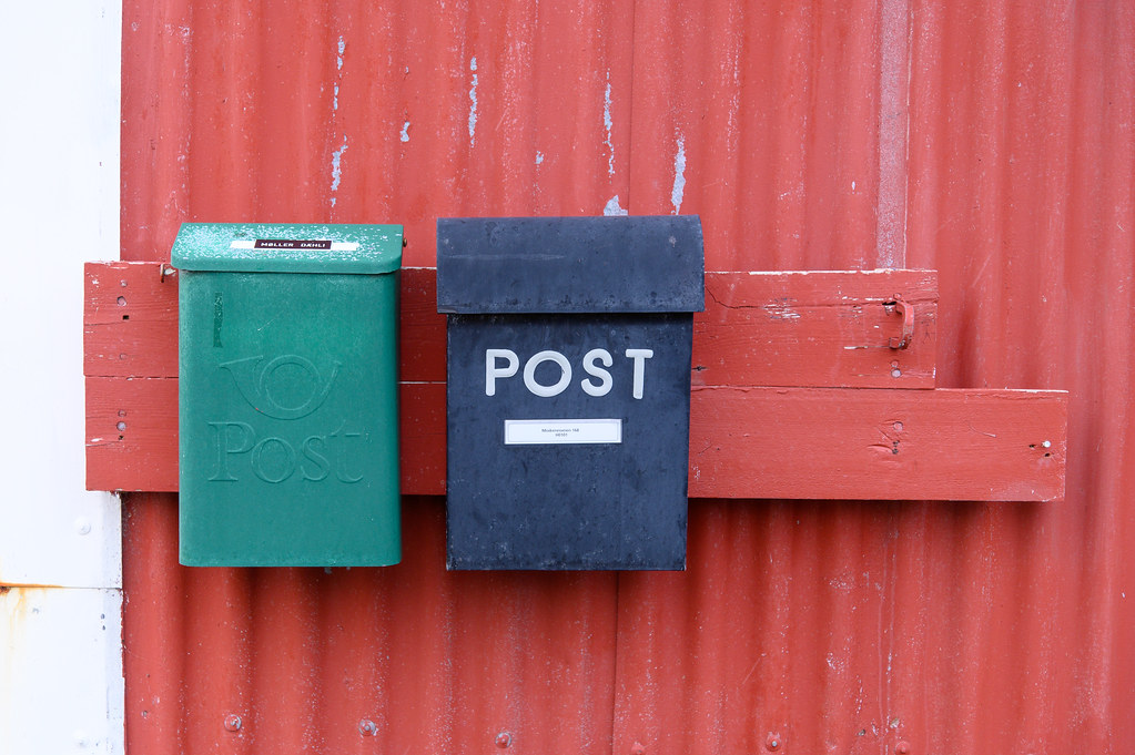 Mail boxes in Sakrisoya in Lofoten Islands, Norway Flickr