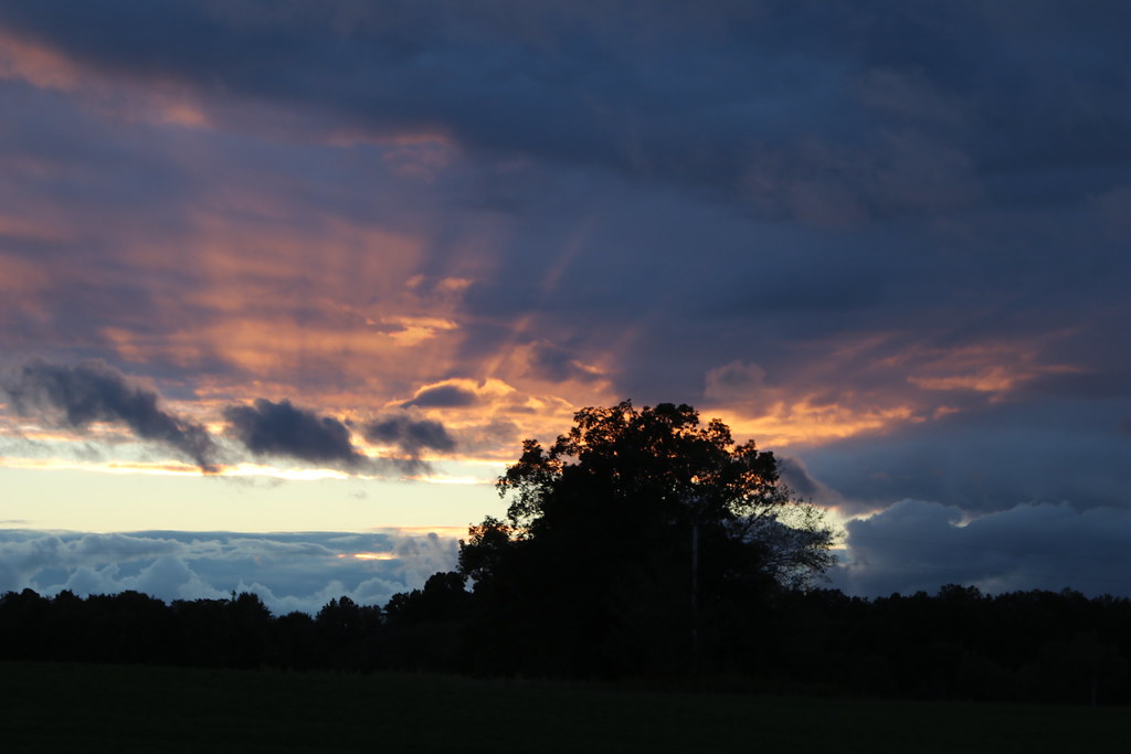 Evening sunburst effects in Clarks Mills, PA Andy Joos Flickr