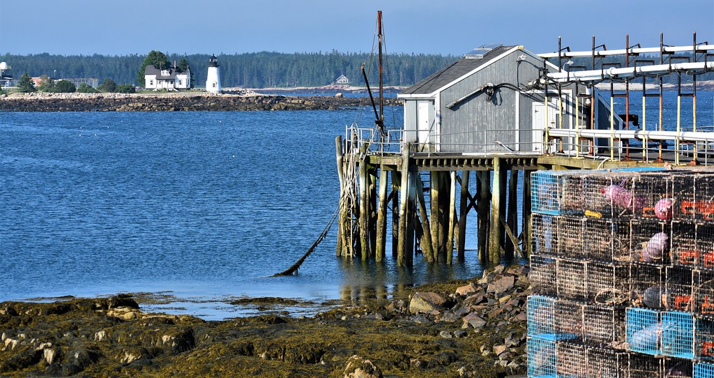 Low tide water Prospect Harbor, Maine Inland Seafood lob… Flickr