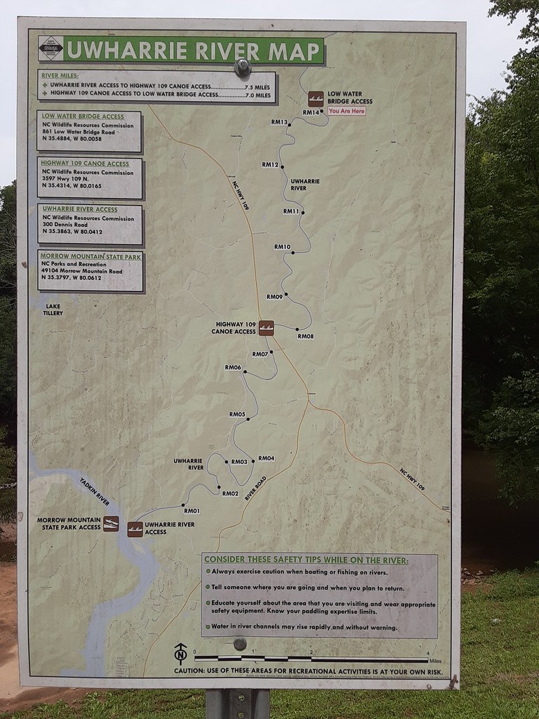 Uwharrie Low Water Bridge map Piedmont Triad Regional Council