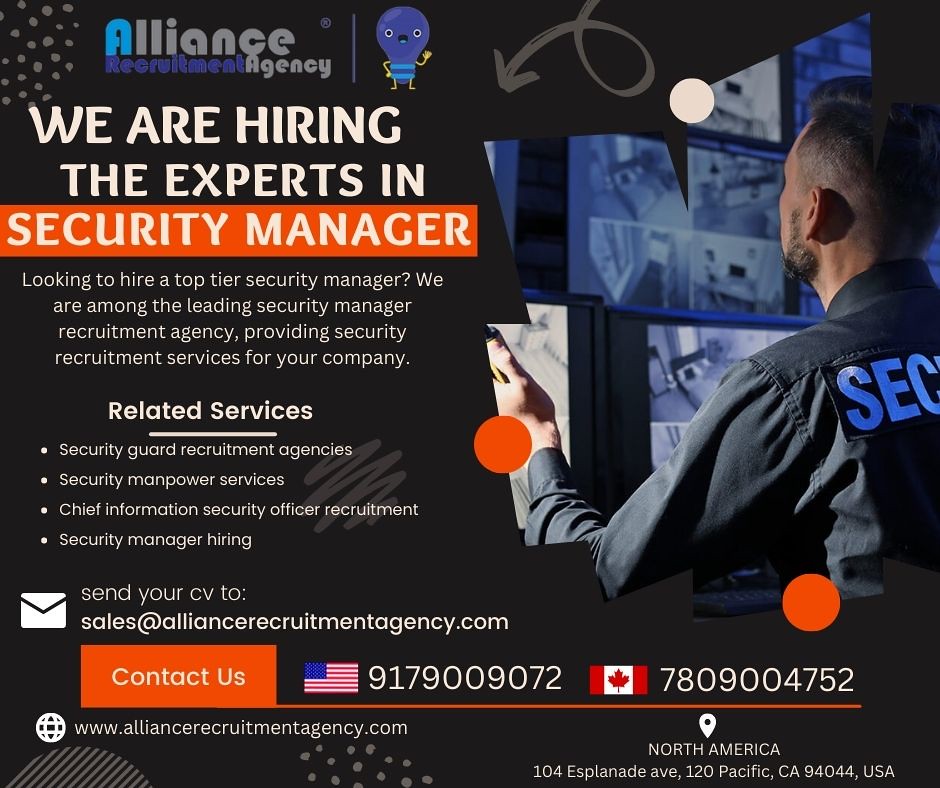 Security Manager Hiring Alliance Recruitment Agency Flickr
