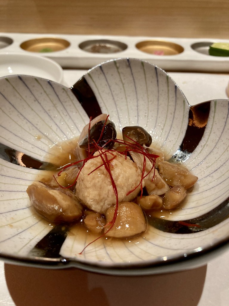 Tempura Jiro chicken meatball with chestnuts joone! Flickr