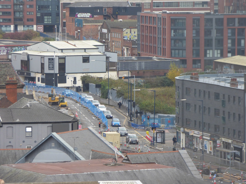 Eastside Metro extension in Digbeth from Moor Street Car Park a photo