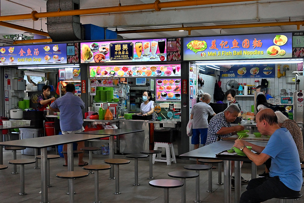 Hawker Stalls At Bukit Merah Central Food Centre. Choo Yut Shing