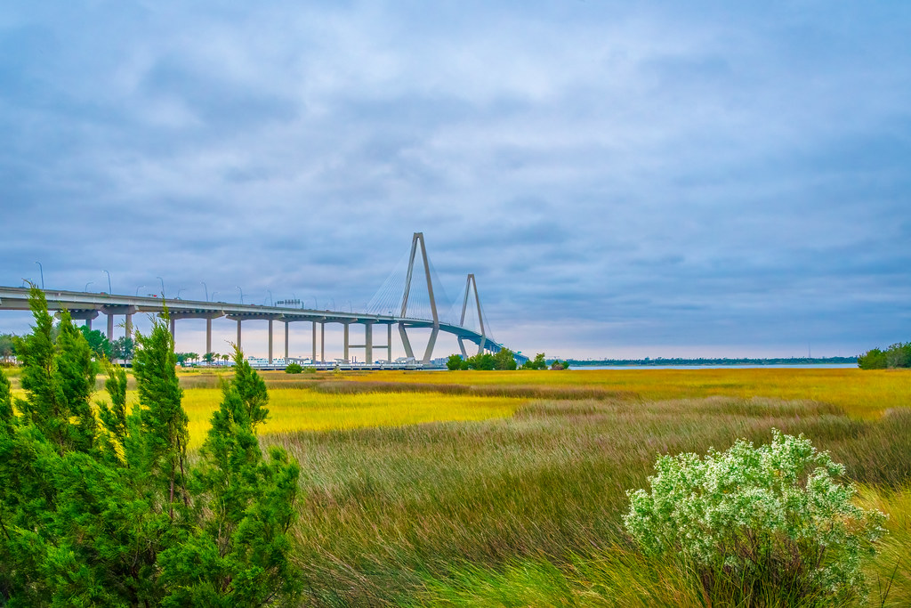 Ravenel Bridge Evening. October 2022 LisaDuBois Flickr