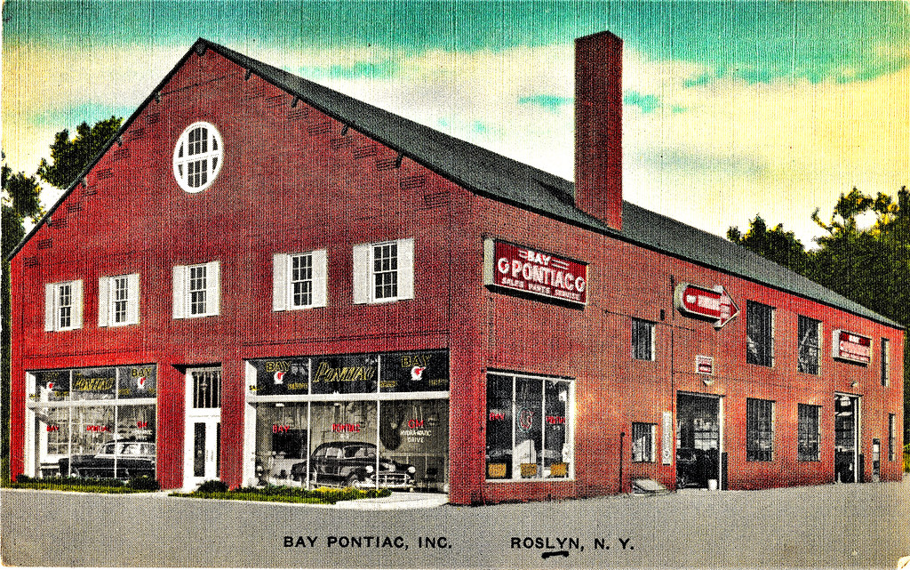 Bay Pontiac, Roslyn NY, 1950 a photo on Flickriver