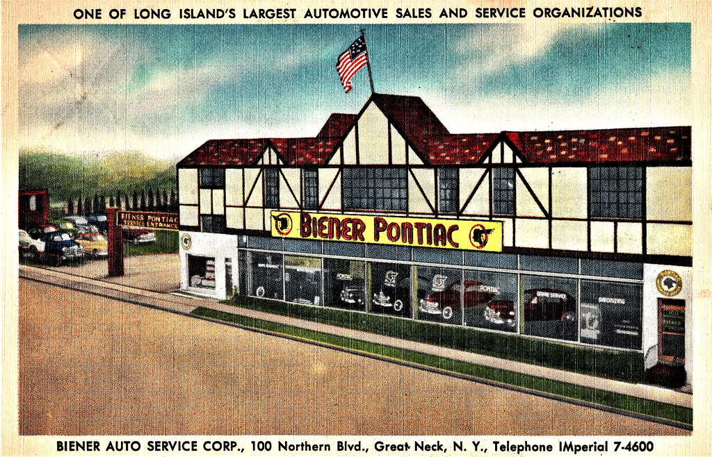 Biener Pontiac, Great Neck, L.I., New York, 1948 a photo on Flickriver