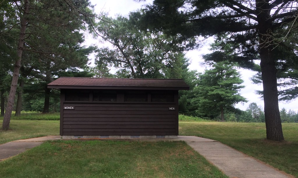 Pit toilets, Pigeon Creek Campground Pit toilet building a… Flickr