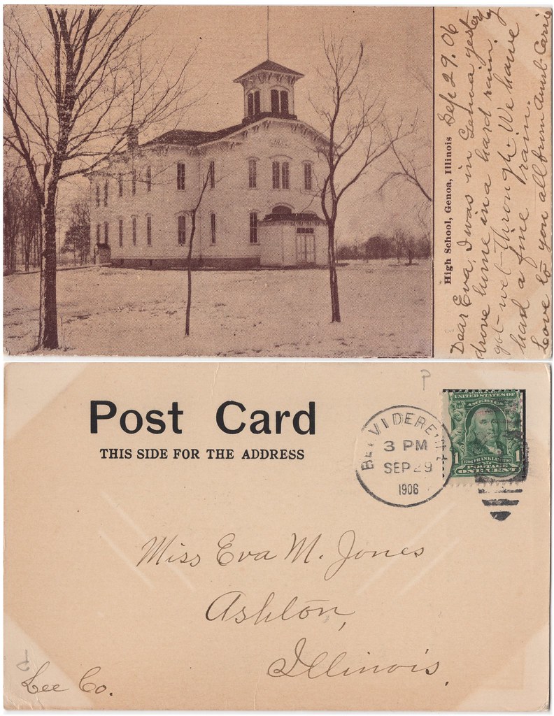 Genoa High School 1906 Image depicts Genoa High Schoo… Flickr