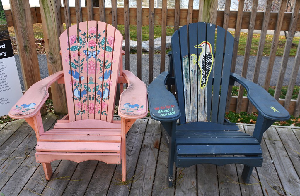 At Home in Bronte Muskoka Chair Display, 2340 Ontario Stre… Flickr