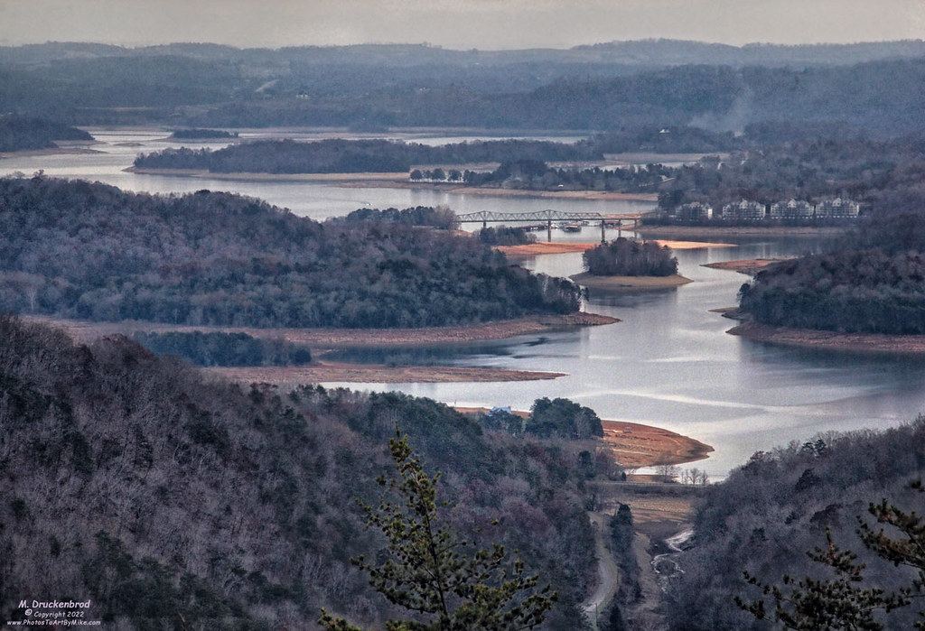 View of the Cherokee Reservoir from the Veterans Overlook at Clinch