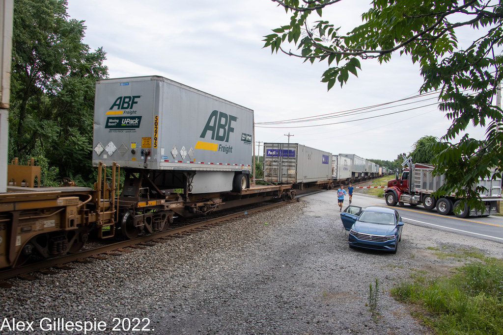 ABF Freight Trailer ABF Freight Trailer heads west on the … Flickr