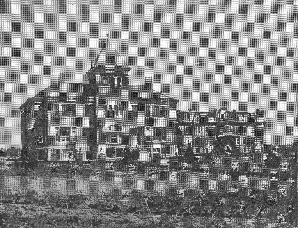 Old Sharp Hall McPherson College on the Kansas plains in 1… Steve