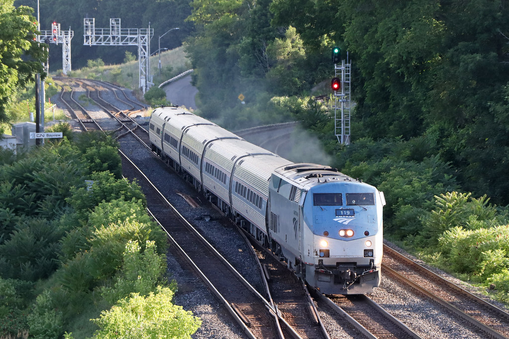 AMTK 119 Amtrak train 64 from New York to Toronto Flickr