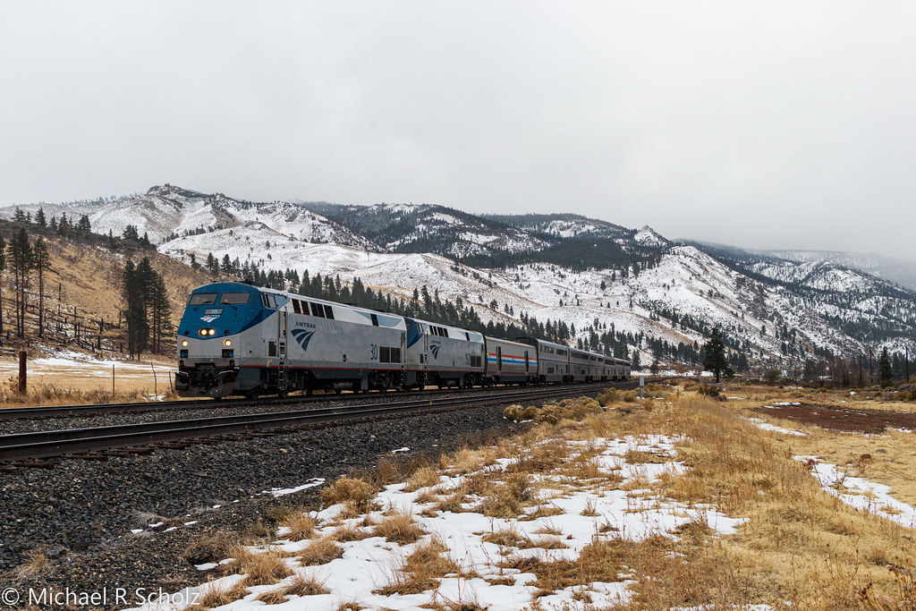 Amtrak 30 Verdi, Nevada The eastbound California Zephyr h… Flickr