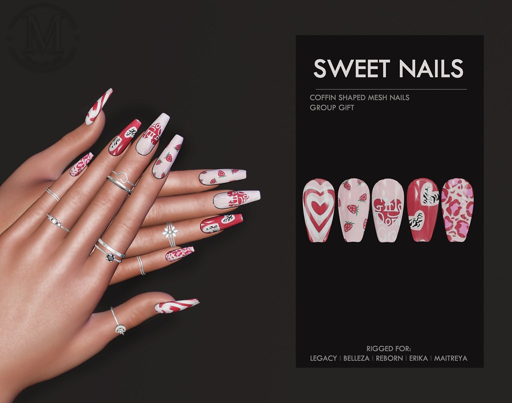 Sweet nails group gift New group gift at our mainstore! Ta… Flickr