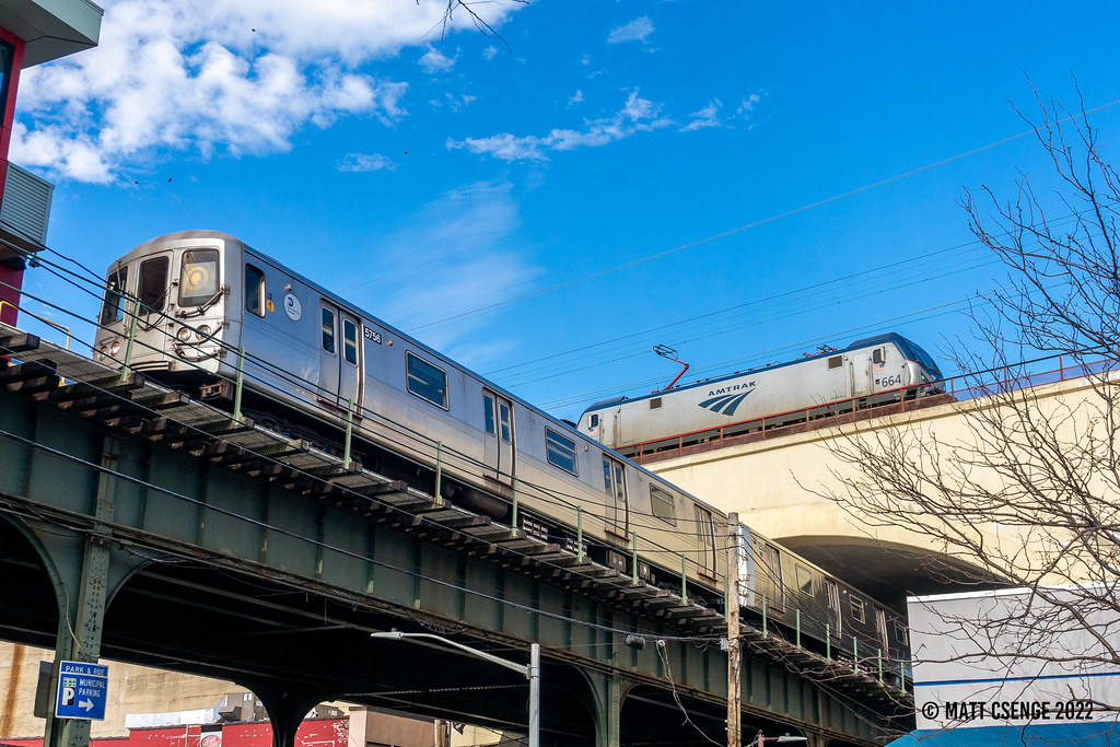 Above Queens Westbound Amtrak Northeast Regional train 99(… Flickr