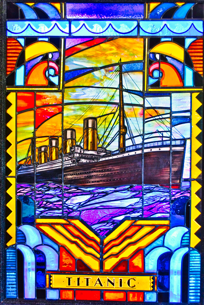 "Titanic" Blinko Stained Glass, Milton WV Please see my bl… Flickr