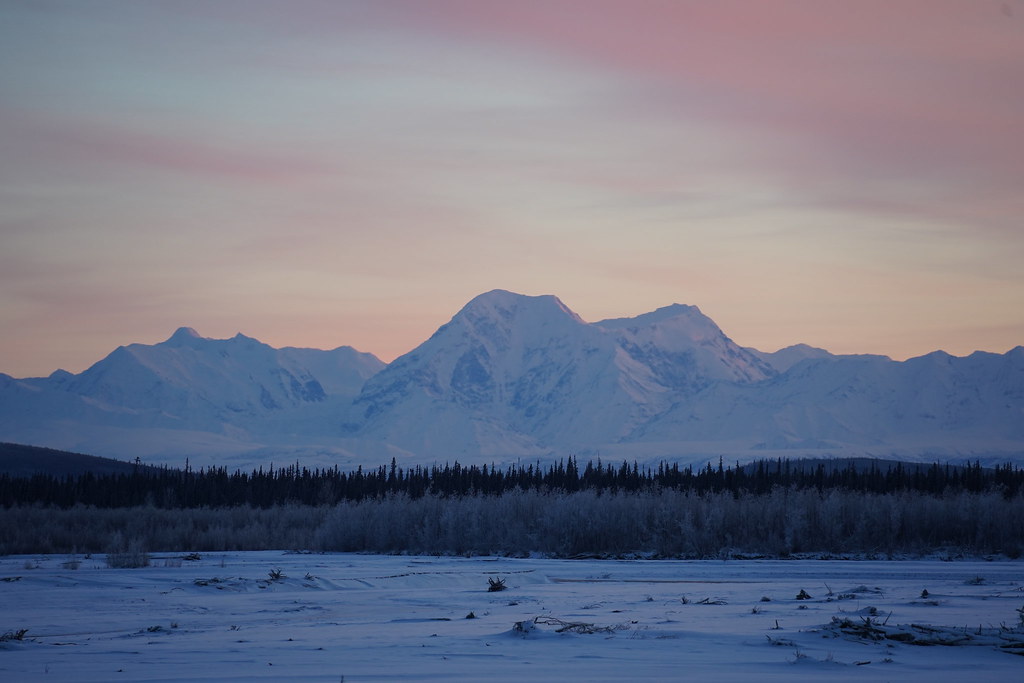 Sunset at Eastern Alaska Range Richardson Hwy, Alaska Flickr