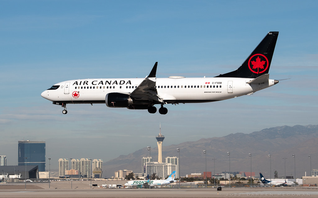 Air Canada Max Air Canada, 737 Max 8, CFSDB at LAS Darren Megowan
