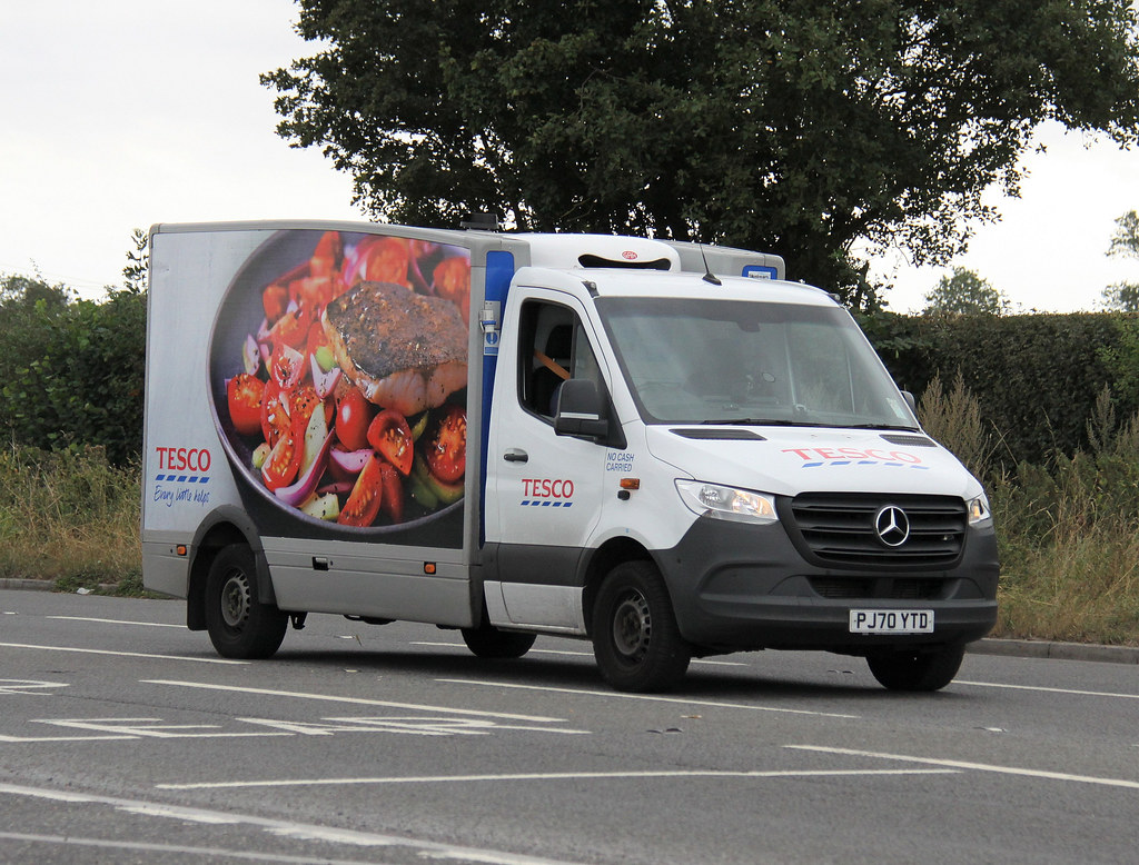 PJ70YTD Tesco Mercedes A317 Shepton Mallett 492022 Michael