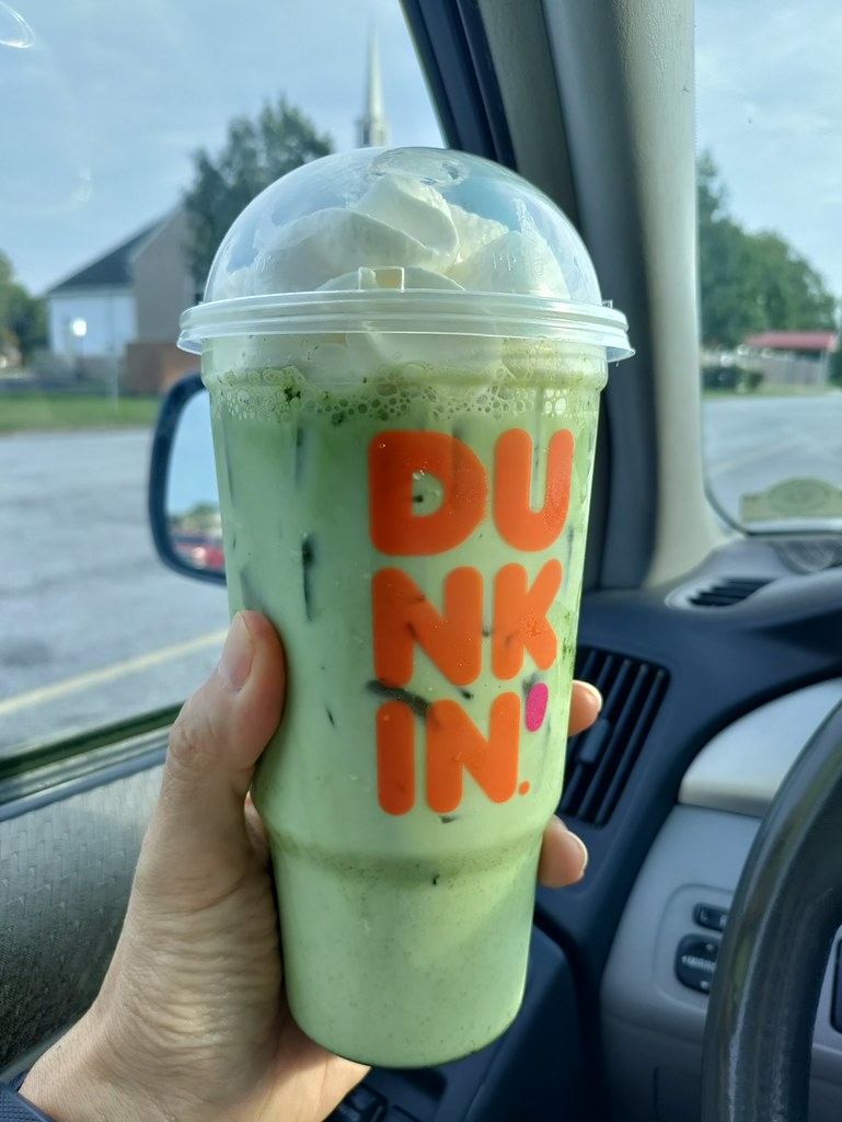 Matcha Iced Tea Bowlerama Dunkin, New Castle, DE Morton Fox Flickr