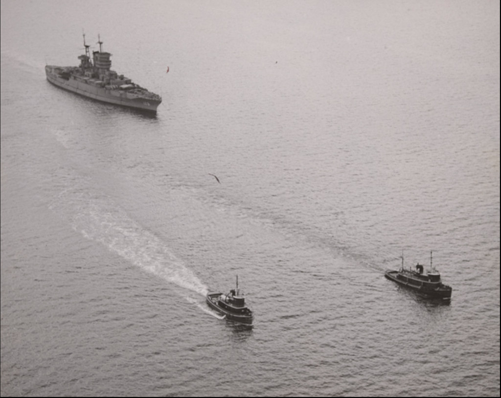 USS Mississippi BB41 headed for Patapsco Scrap Co. yard, … Flickr