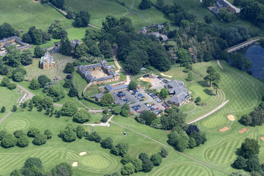 Harlestone aerial image Harlestone House stables & North… Flickr