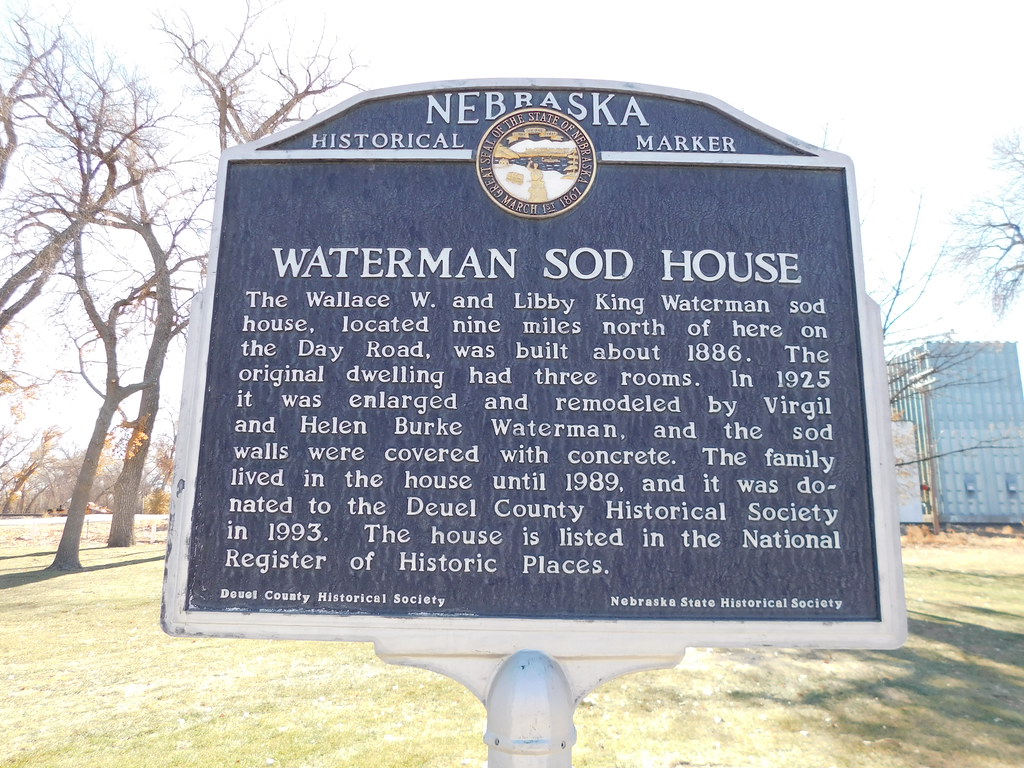 Waterman Sod House Historic Marker Big Springs, Nebraska Flickr