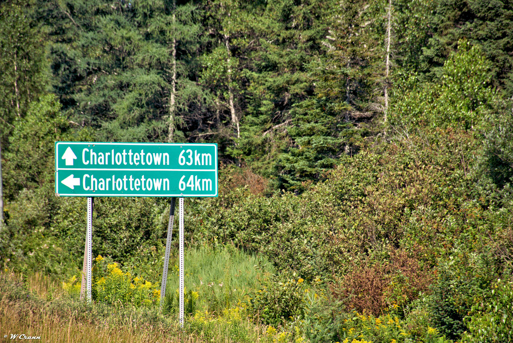 Charlottetown sign All roads lead to Charlottetown Wayne the sailor