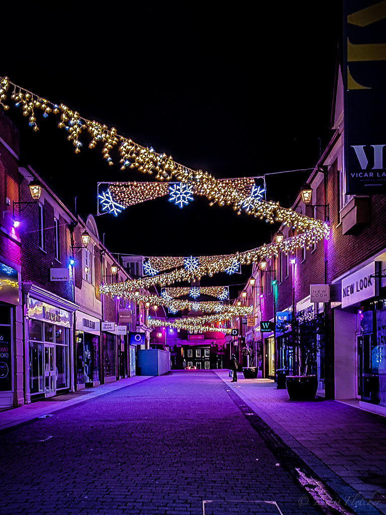 Vicar Lane at Christmas Lewis Fletcher Flickr
