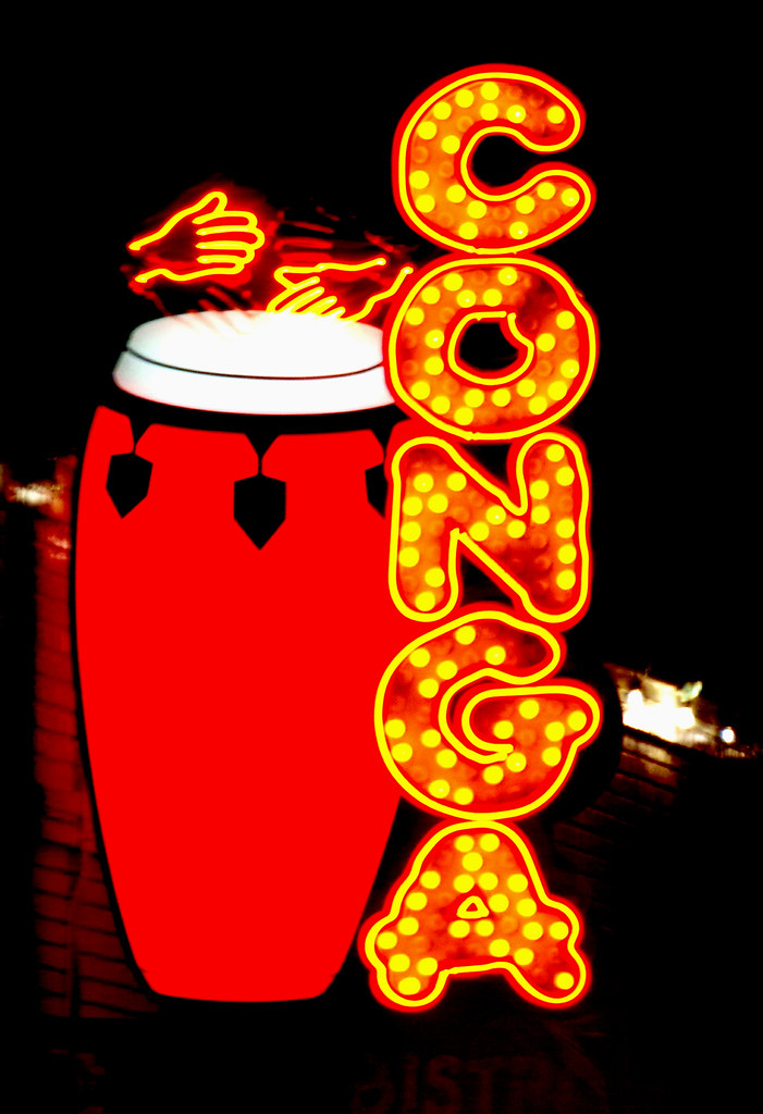 IMGP8472 Sign for the Conga Latin Bistro, Minneapolis. Howard W