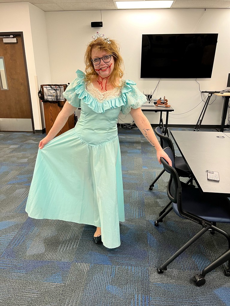 WorkSource Spokane Zombie princess costume. Employment Security