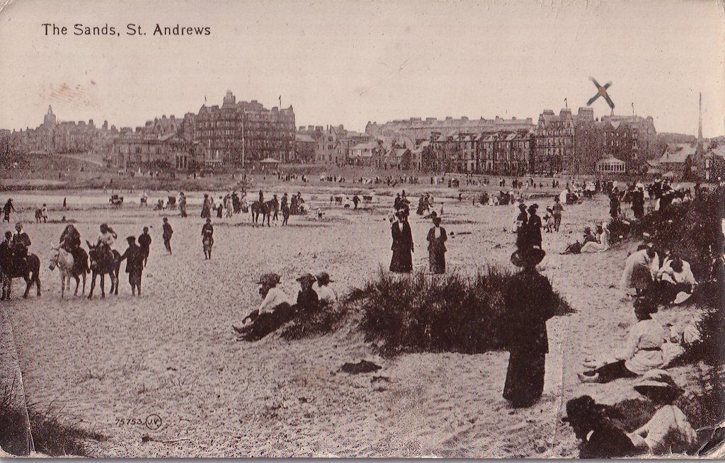postcard valentimes series the sands, st andrews 7575… Flickr