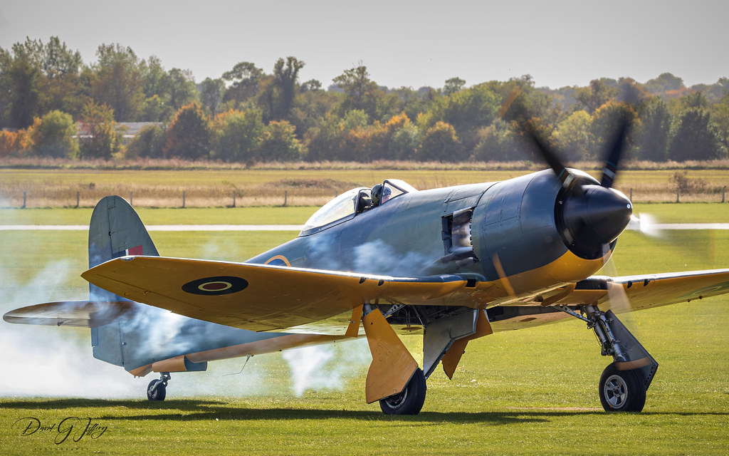 Hawker Fury starting up. David Jeffery Flickr